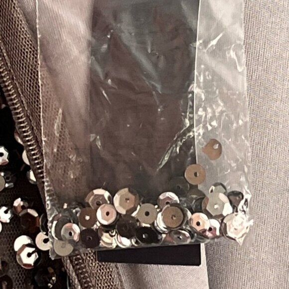 ADRIANNA PAPEL WOMENS GOWN, GREY SEQUINS, size 16 - Picture 10 of 12